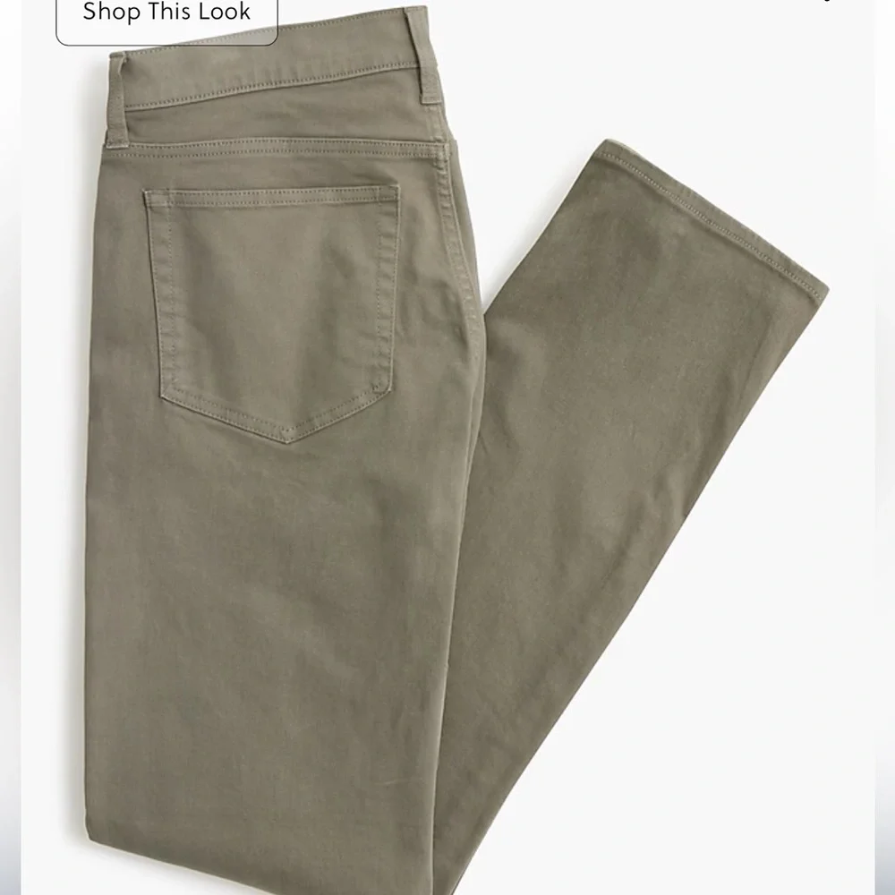 J crew dusty charcoal Straight-fit garment-dyed five-pocket pant